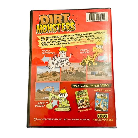 NEW DVD Totaly Trucks: Dirt Monsters Big Trucks Dig Scoop Dump ORIGINAL SEALED - Picture 2 of 12
